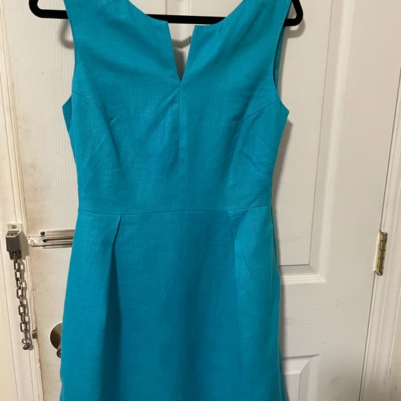 Kate Spade blue summer linen dress Sz 10, never worn, w tags. - Picture 4 of 7